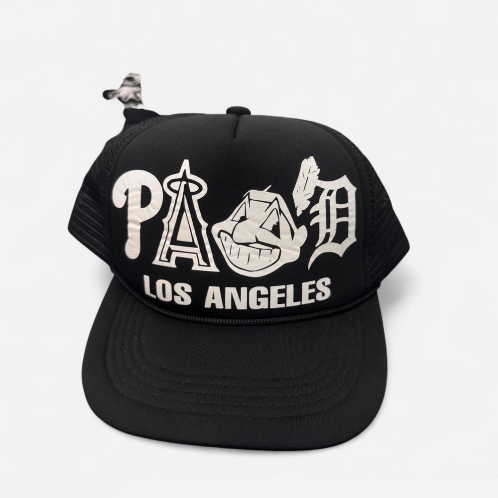 Black Los Angeles Graphic Trucker Hat